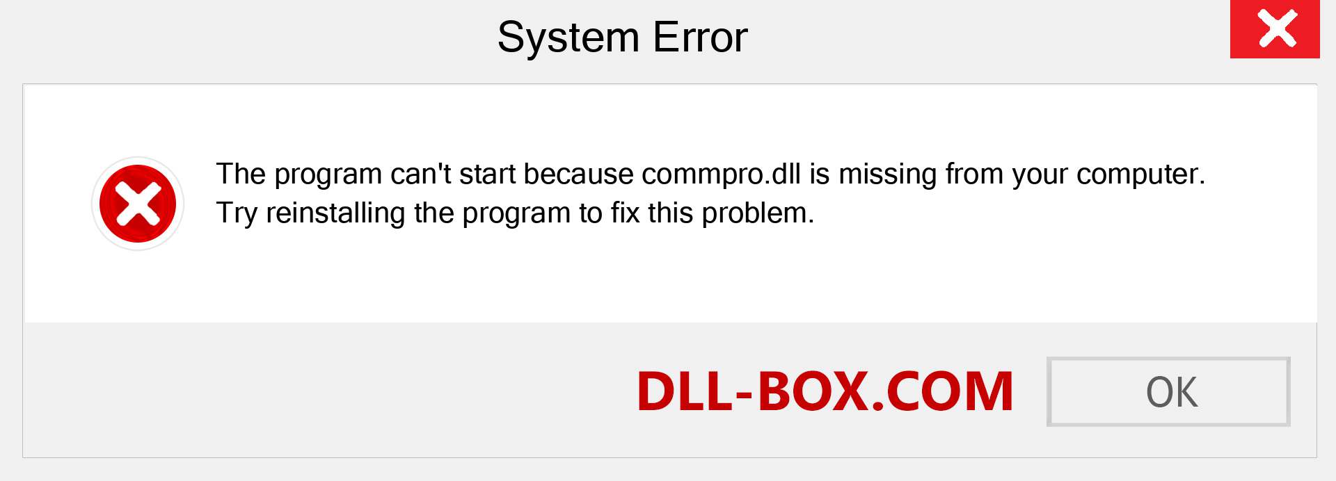  commpro.dll file is missing?. Download for Windows 7, 8, 10 - Fix  commpro dll Missing Error on Windows, photos, images